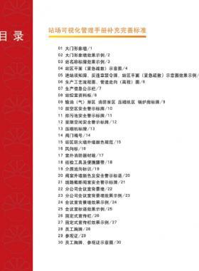 中石油西南站場可視化管理手冊(cè)補(bǔ)充完善標(biāo)準(zhǔn)